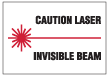 11062 Caution Laser Invisible Beam with Picto