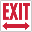 11067 Exit Sign Arrow Left and Right