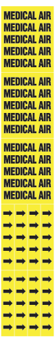 50504 Medical Air Medical Gas Pipe Marker