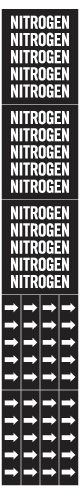 50506 Nitrogen Medical Gas Pipe Marker