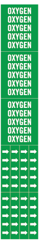 50508 Oxygen Medical Gas Pipe Marker