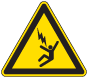 Voltage Hazard Symbol Body Bolt