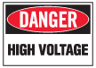 10000 OSHA Danger High Voltage