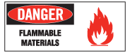 10059 OSHA Danger Flammable Materials