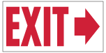 11048 Exit Sign Arrow Right