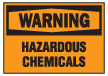 15012 OSHA Warning Hazardous Chemicals