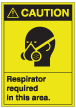 17024 ANSI Caution Respirator required in this area.
